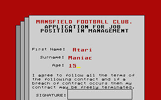 Graduate Manager atari screenshot